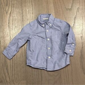 Janie and Jack Blue Button Down Shirt